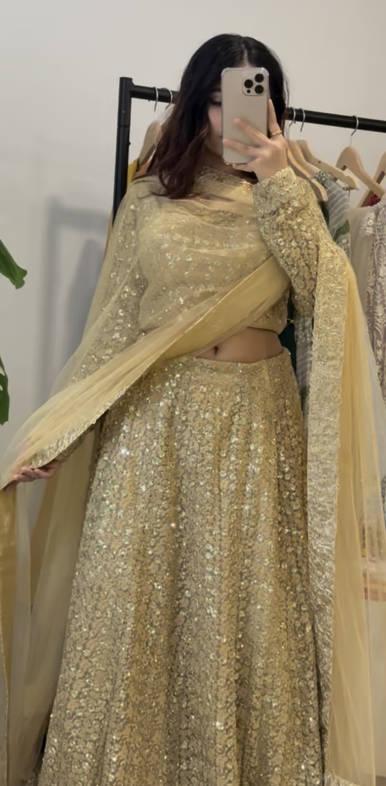 Sunehri Gold Lehenga view 2