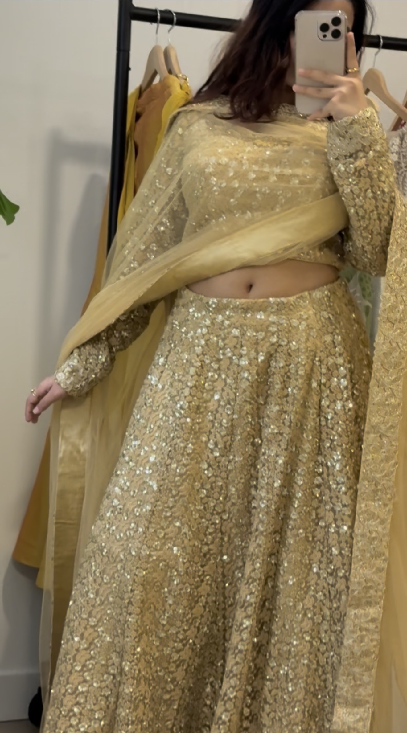 Sunehri Gold Lehenga view 3