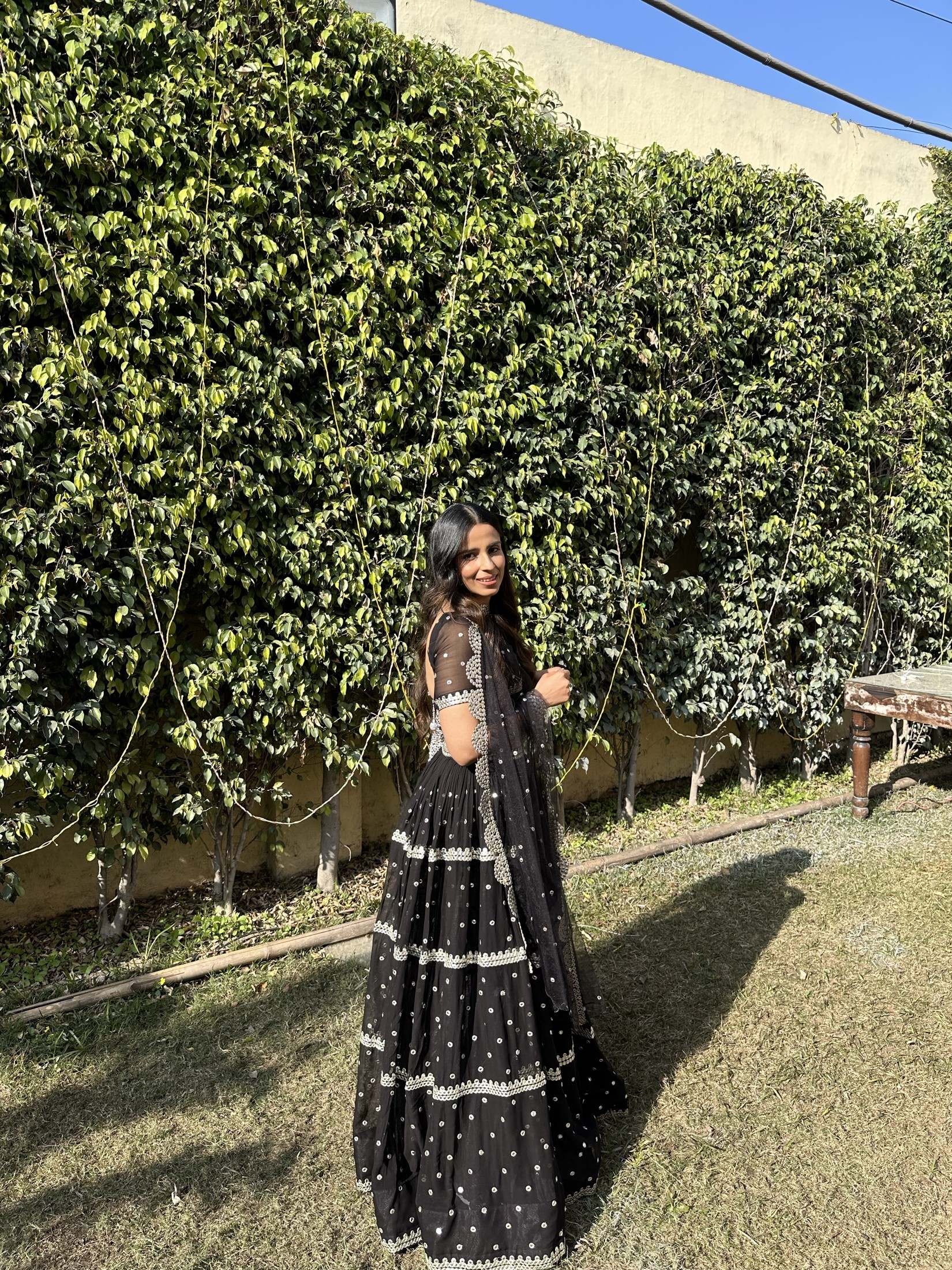 Kashish Black Lehenga — Lehenga rental in Surrey, BC